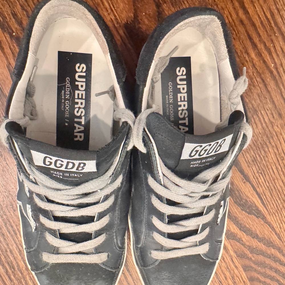 Golden Goose Black and White Women's Sneakers - Picture 5 of 6